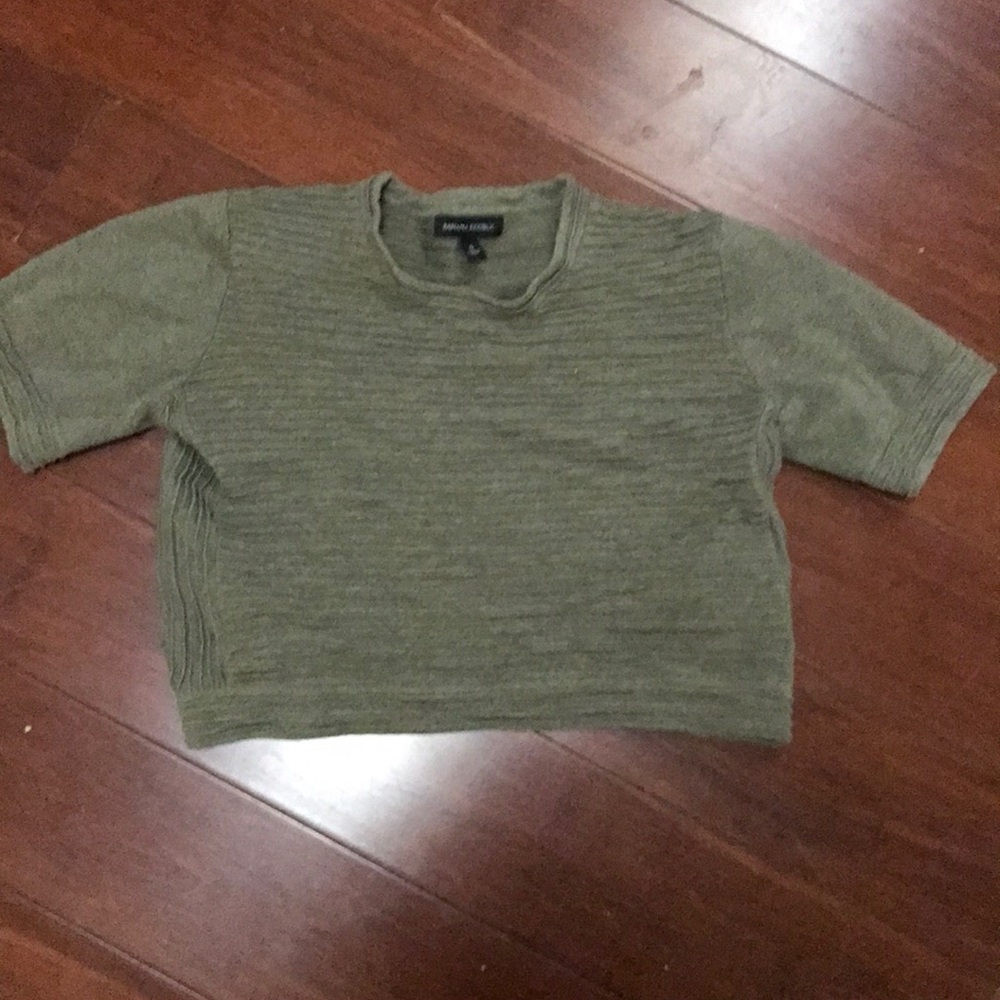 Banana Republic Olive crop top sz S